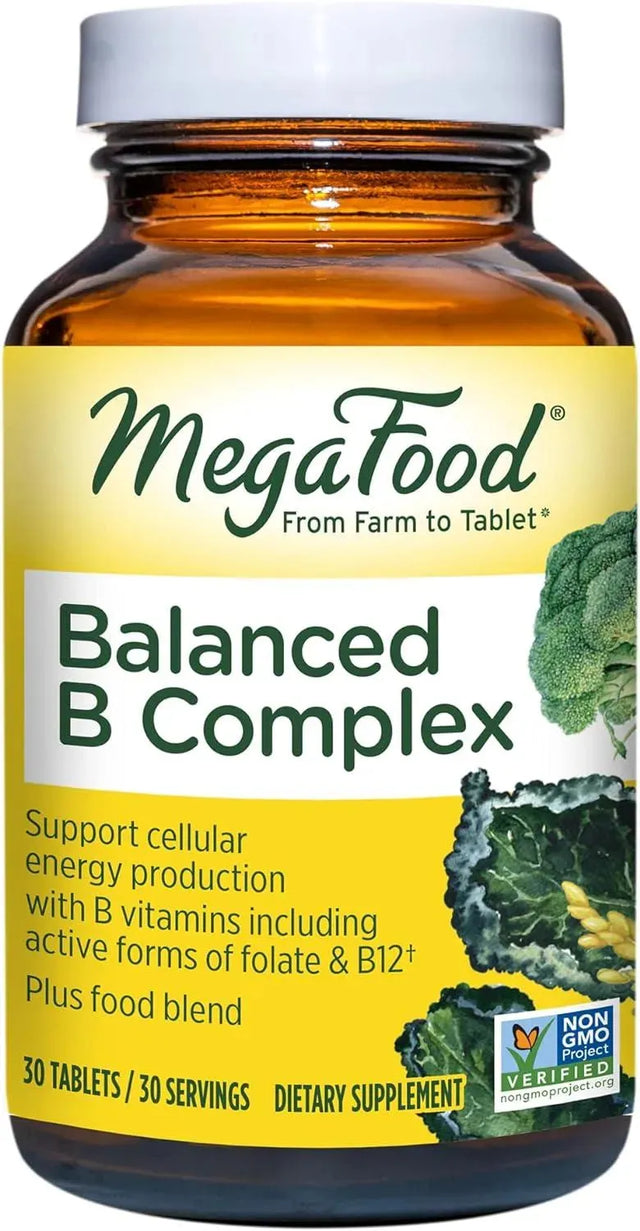 MEGAFOOD - MegaFood Balanced B Complex 30 Tabletas - The Red Vitamin MX - Suplementos Alimenticios - {{ shop.shopifyCountryName }}