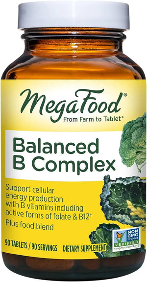 MEGAFOOD - MegaFood Balanced B Complex 90 Tabletas - The Red Vitamin MX - Suplementos Alimenticios - {{ shop.shopifyCountryName }}