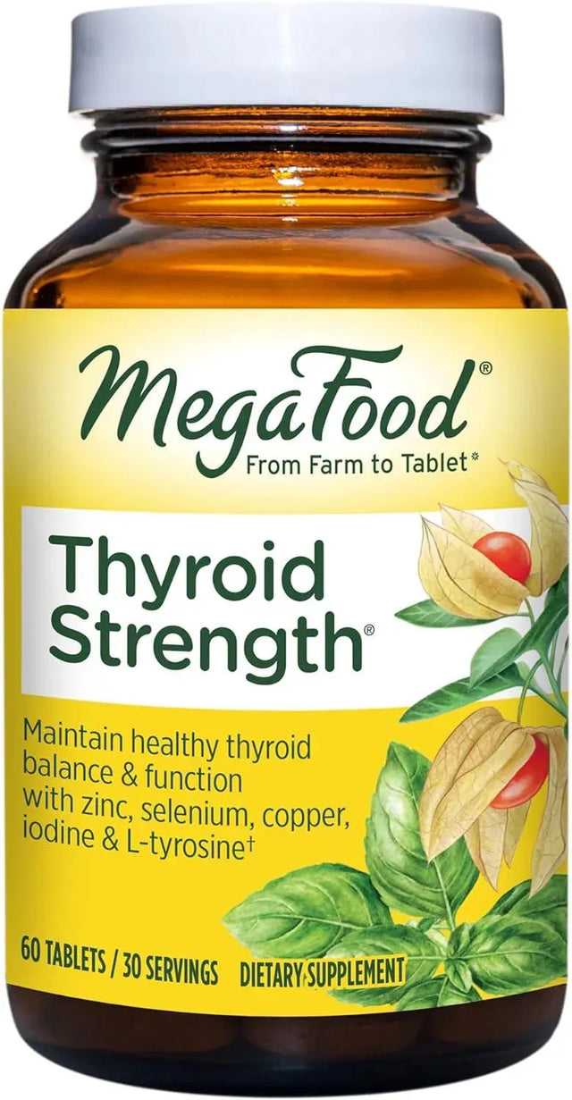 MEGAFOOD - MegaFood Thyroid Strength 60 Tabletas - The Red Vitamin MX - Suplementos Alimenticios - {{ shop.shopifyCountryName }}