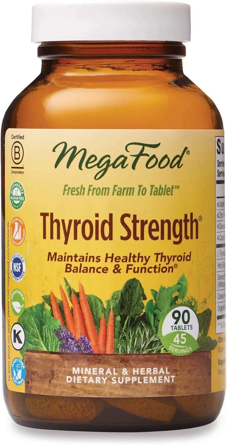 MEGAFOOD - MegaFood Thyroid Strength 90 Tabletas - The Red Vitamin MX - Suplementos Alimenticios - {{ shop.shopifyCountryName }}