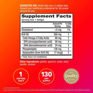 MEGARED - MegaRed Omega 3 Antarctic Krill Oil 350Mg. 130 Capsulas Blandas - The Red Vitamin MX - Suplementos Alimenticios - {{ shop.shopifyCountryName }}