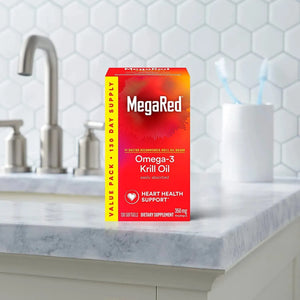 MEGARED - MegaRed Omega 3 Antarctic Krill Oil 350Mg. 130 Capsulas Blandas - The Red Vitamin MX - Suplementos Alimenticios - {{ shop.shopifyCountryName }}