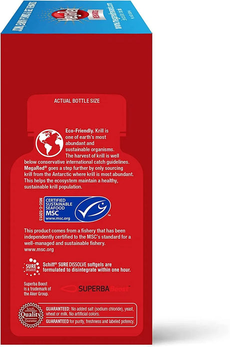 MEGARED - MegaRed Ultra Concentrate Omega 3 Antarctic Krill Oil 750Mg. 80 Capsulas Blandas - The Red Vitamin MX - Suplementos Alimenticios - {{ shop.shopifyCountryName }}