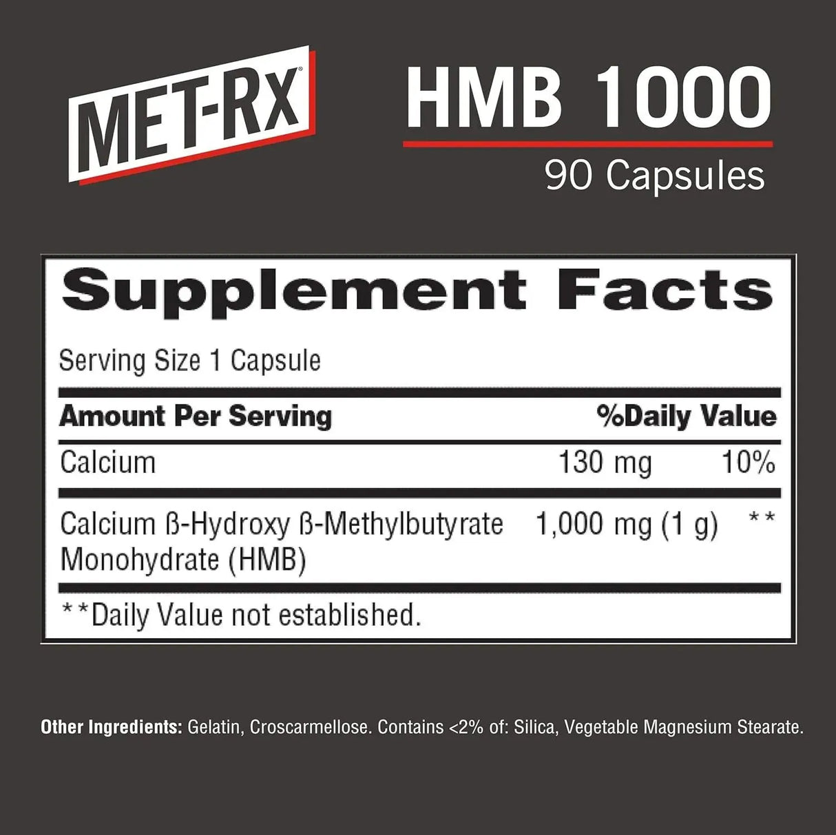 MET-RX - MET-Rx HMB 1000 90 Capsulas - The Red Vitamin MX - Suplementos Alimenticios - {{ shop.shopifyCountryName }}