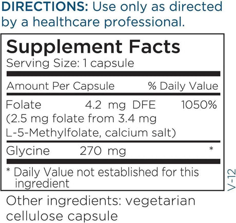 METABOLIC MANTENANCE - Metabolic Maintenance L-Methylfolate 2.5Mg. 90 Capsulas - The Red Vitamin MX - Suplementos Alimenticios - {{ shop.shopifyCountryName }}