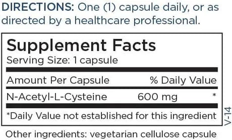 METABOLIC MANTENANCE - Metabolic Maintenance NAC N-Acetyl-L-Cysteine 600Mg. 60 Capsulas - The Red Vitamin MX - Suplementos Alimenticios - {{ shop.shopifyCountryName }}