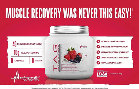 METABOLIC NUTRITION - Metabolic Nutrition Trans Alanyl Glutamine 40 Servicios 400Gr. Unflavored - The Red Vitamin MX - Suplementos Alimenticios - {{ shop.shopifyCountryName }}