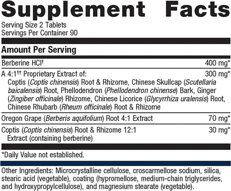 METAGENICS - Metagenics CandiBactin-BR Concentrated Berberine for Intestinal Support 180 Tabletas - The Red Vitamin MX - Suplementos Alimenticios - {{ shop.shopifyCountryName }}