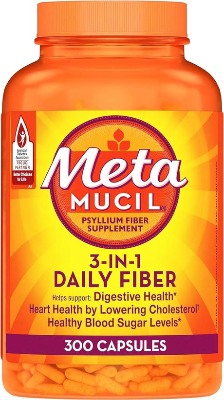 METAMUCIL - Metamucil 3-in-1 Fiber 300 Capsulas - The Red Vitamin MX - Suplementos Alimenticios - {{ shop.shopifyCountryName }}