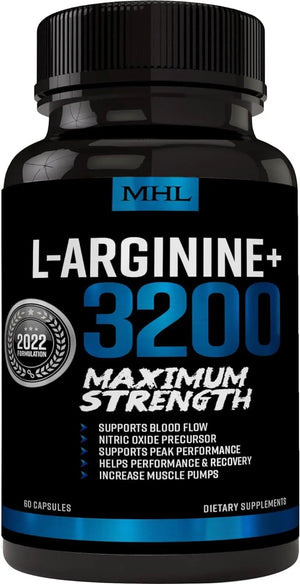 MHL - Men's Healthy Lifestyle L-Arginine 3200Mg. 60 Capsulas - The Red Vitamin MX - Suplementos Alimenticios - {{ shop.shopifyCountryName }}