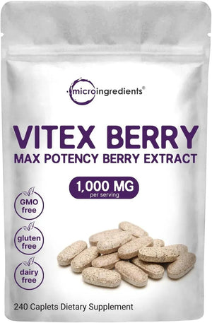 MICRO INGREDIENTS - Micro Ingredients Baya Casto Berry 1000Mg. 240 Tabletas - The Red Vitamin MX - Suplementos Alimenticios - {{ shop.shopifyCountryName }}