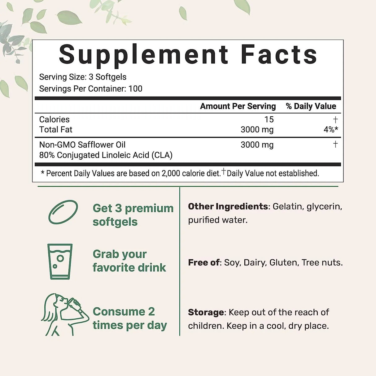 MICRO INGREDIENTS - Micro Ingredients CLA Supplements 3000Mg. 300 Capsulas Blandas - The Red Vitamin MX - Suplementos Alimenticios - {{ shop.shopifyCountryName }}