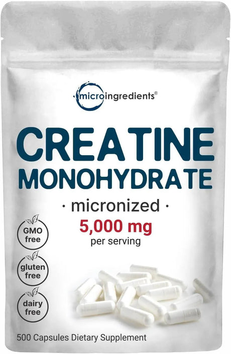 MICRO INGREDIENTS - Micro Ingredients Creatine Monohydrate 5,000Mg. 500 Capsulas - The Red Vitamin MX - Suplementos Alimenticios - {{ shop.shopifyCountryName }}