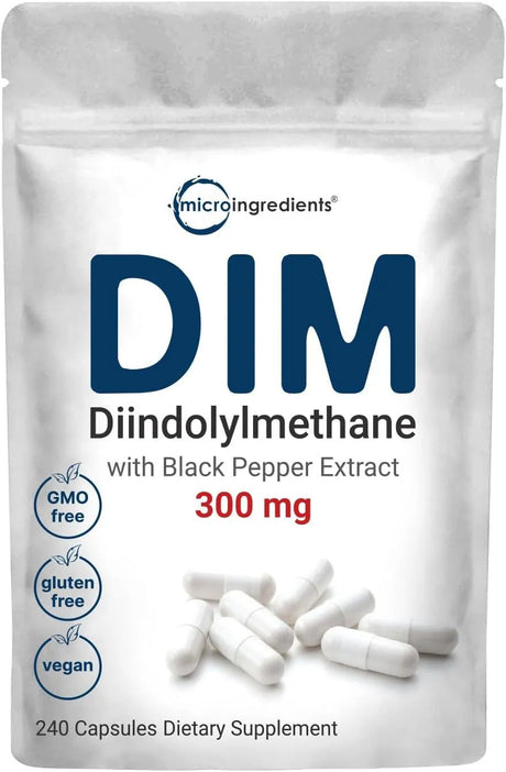 MICRO INGREDIENTS - Micro Ingredients DIM Active Supplement 300Mg. 240 Capsulas - The Red Vitamin MX - Suplementos Alimenticios - {{ shop.shopifyCountryName }}