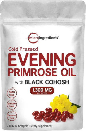 MICRO INGREDIENTS - Micro Ingredients Evening Primrose Oil 1300Mg. 240 Capsulas Blandas - The Red Vitamin MX - Suplementos Alimenticios - {{ shop.shopifyCountryName }}