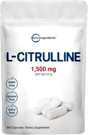 MICRO INGREDIENTS - Micro Ingredients L Citrulline 1500Mg. 360 Capsulas - The Red Vitamin MX - Suplementos Alimenticios - {{ shop.shopifyCountryName }}