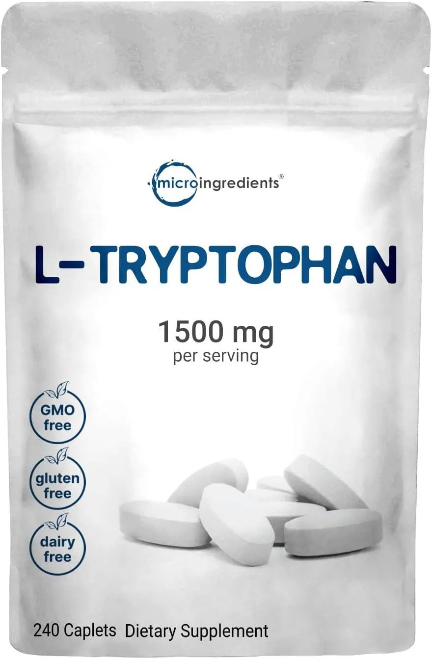 MICRO INGREDIENTS - Micro Ingredients L-Tryptophan 1500Mg. 240 Capsulas - The Red Vitamin MX - Suplementos Alimenticios - {{ shop.shopifyCountryName }}