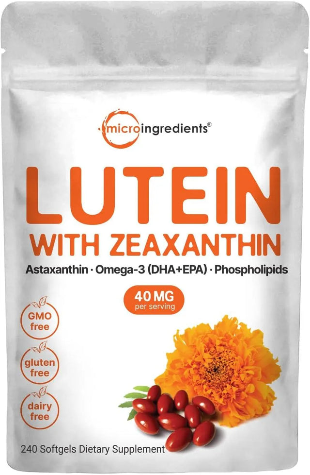 MICRO INGREDIENTS - Micro Ingredients Lutein & Zeaxanthin 40Mg. 240 Capsulas Blandas - The Red Vitamin MX - Suplementos Alimenticios - {{ shop.shopifyCountryName }}