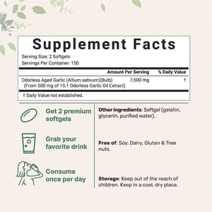 MICRO INGREDIENTS - Micro Ingredients Odorless Garlic 7500Mg. 300 Capsulas Blandas - The Red Vitamin MX - Suplementos Alimenticios - {{ shop.shopifyCountryName }}