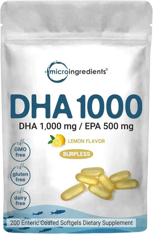 MICRO INGREDIENTS - Micro Ingredients Omega 3 Fish Oil DHA 200 Capsulas Blandas - The Red Vitamin MX - Suplementos Alimenticios - {{ shop.shopifyCountryName }}