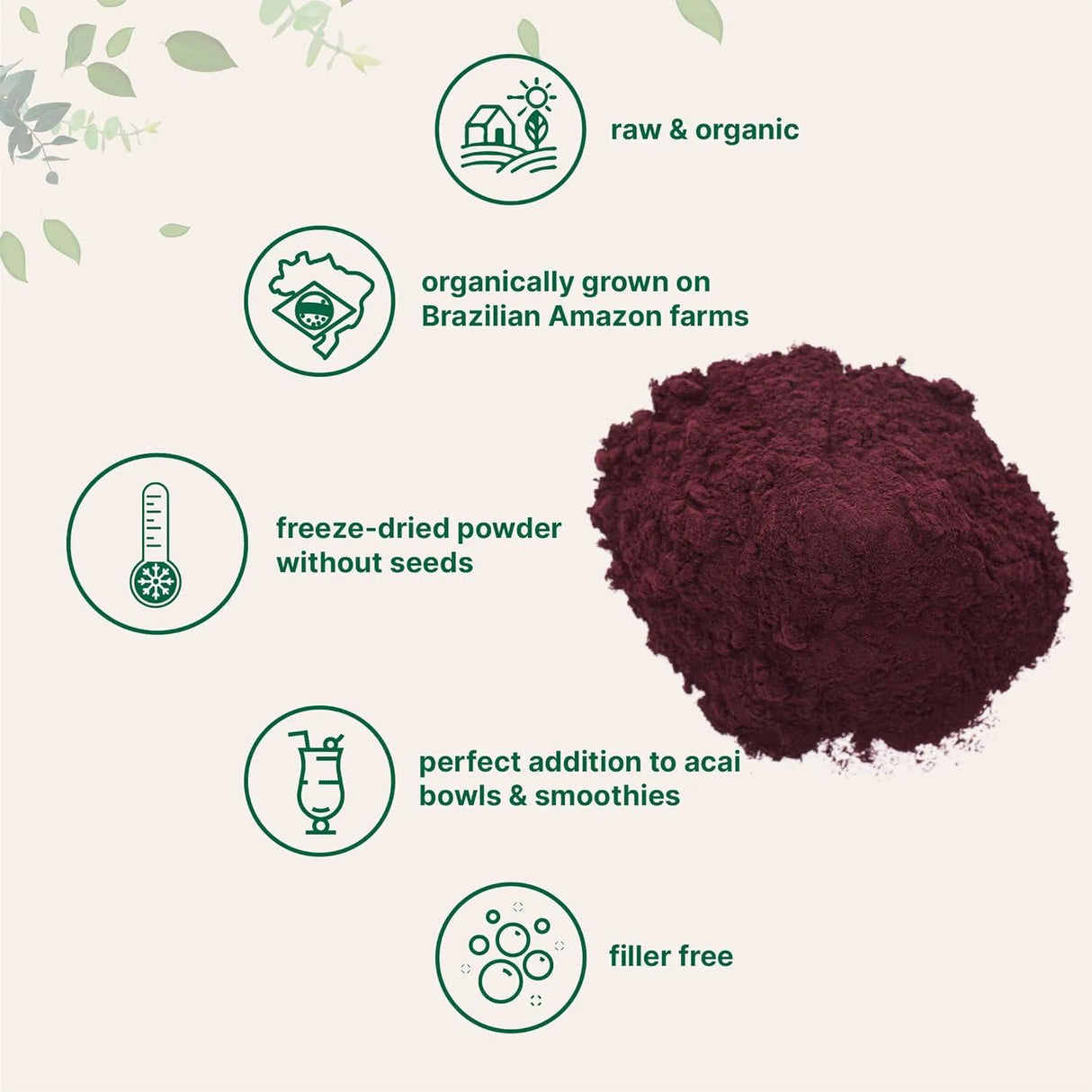 MICRO INGREDIENTS - Micro Ingredients Organic Acai Powder 227Gr. - The Red Vitamin MX - Suplementos Alimenticios - {{ shop.shopifyCountryName }}