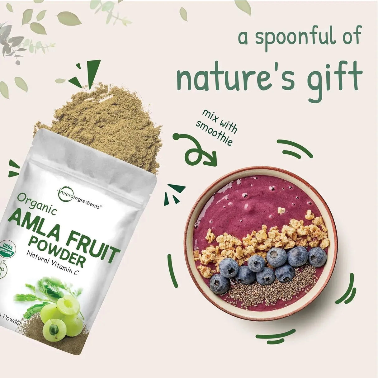 MICRO INGREDIENTS - Micro Ingredients Organic Amla Powder 907Gr. - The Red Vitamin MX - Suplementos Alimenticios - {{ shop.shopifyCountryName }}