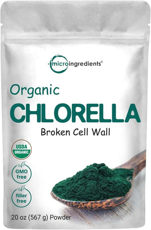 MICRO INGREDIENTS - Micro Ingredients Organic Chlorella Broken Cell Wall Powder 20Oz. - The Red Vitamin MX - Suplementos Alimenticios - {{ shop.shopifyCountryName }}