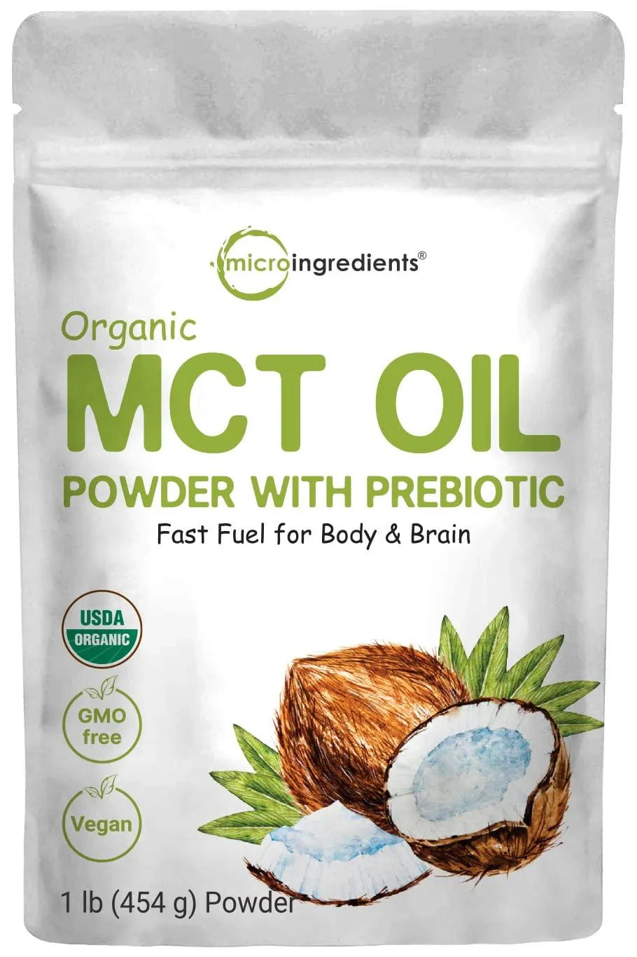 MICRO INGREDIENTS - Micro Ingredients Organic MCT Oil Powder with Prebiotic Fiber 454Gr. - The Red Vitamin MX - Suplementos Alimenticios - {{ shop.shopifyCountryName }}