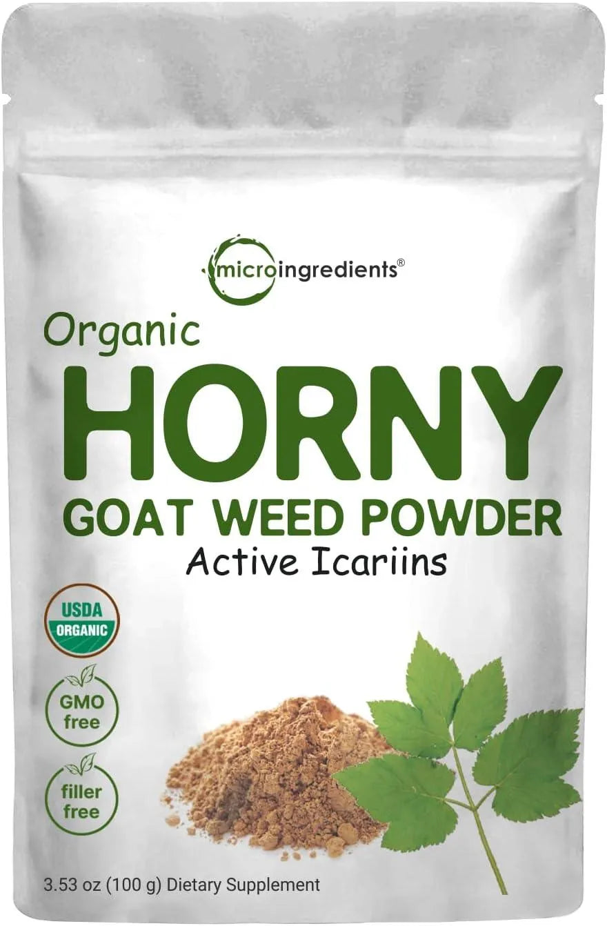 MICRO INGREDIENTS - Micro Ingredients Organic Pure Horny Goat Weed 100Gr. - The Red Vitamin MX - Suplementos Alimenticios - {{ shop.shopifyCountryName }}