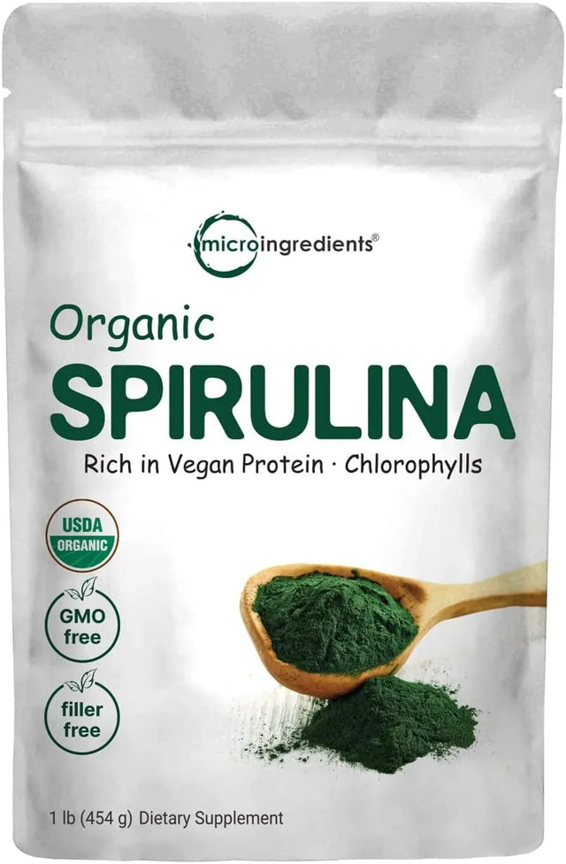 MICRO INGREDIENTS - Micro Ingredients Organic Spirulina Powder 454Gr. - The Red Vitamin MX - Suplementos Alimenticios - {{ shop.shopifyCountryName }}