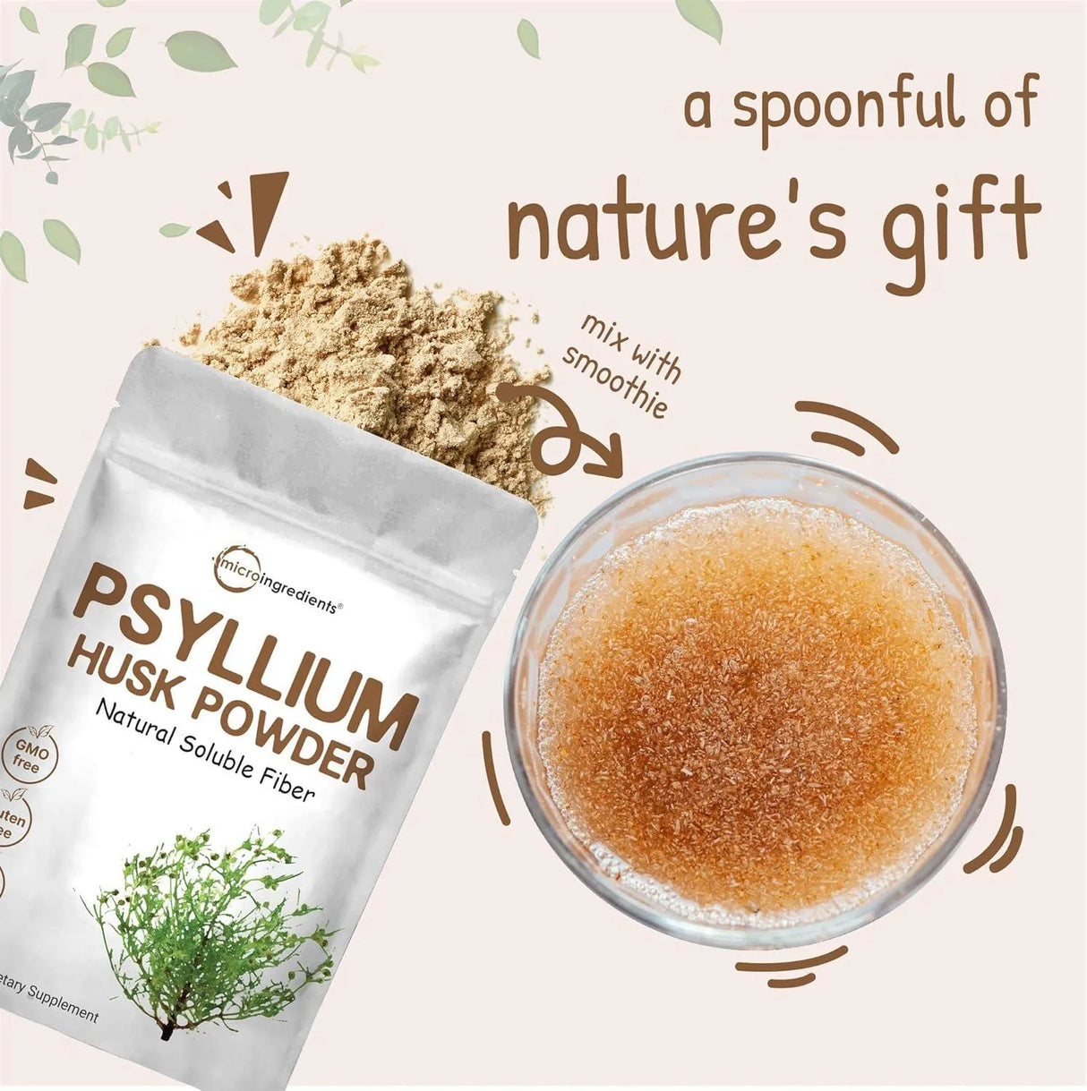 MICRO INGREDIENTS - Micro Ingredients Psyllium Husk Powder 907Gr. - The Red Vitamin MX - Suplementos Alimenticios - {{ shop.shopifyCountryName }}