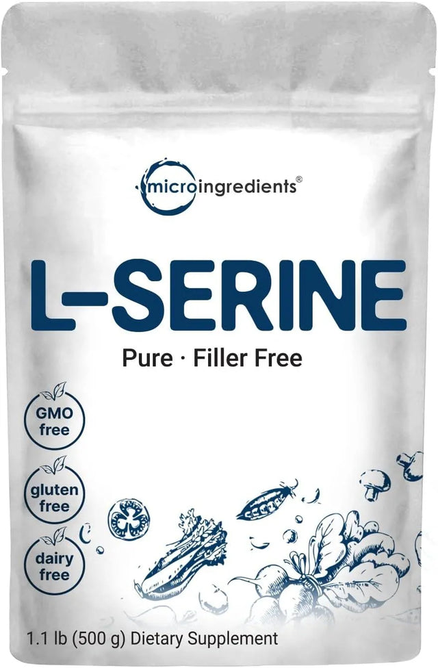 MICRO INGREDIENTS - Micro Ingredients Pure L Serine Powder 500Gr. - The Red Vitamin MX - Suplementos Alimenticios - {{ shop.shopifyCountryName }}