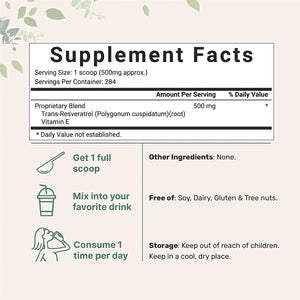 MICRO INGREDIENTS - Micro Ingredients Pure Trans-Resveratrol Powder 142Gr. - The Red Vitamin MX - Suplementos Alimenticios - {{ shop.shopifyCountryName }}