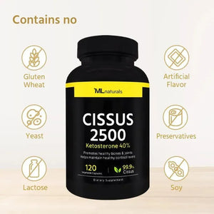 ML NATURALS - ML Naturals Cissus 2500Mg. 120 Capsulas - The Red Vitamin MX - Suplementos Alimenticios - {{ shop.shopifyCountryName }}