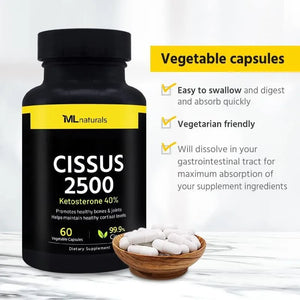 ML NATURALS - ML Naturals Cissus 2500Mg. 60 Capsulas - The Red Vitamin MX - Suplementos Alimenticios - {{ shop.shopifyCountryName }}