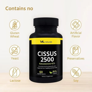 ML NATURALS - ML Naturals Cissus 2500Mg. 60 Capsulas - The Red Vitamin MX - Suplementos Alimenticios - {{ shop.shopifyCountryName }}