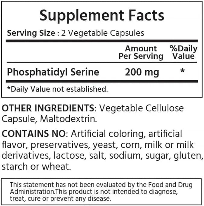 ML NATURALS - ML Naturals Phosphatidyl Serine 200Mg. 120 Capsulas - The Red Vitamin MX - Suplementos Alimenticios - {{ shop.shopifyCountryName }}