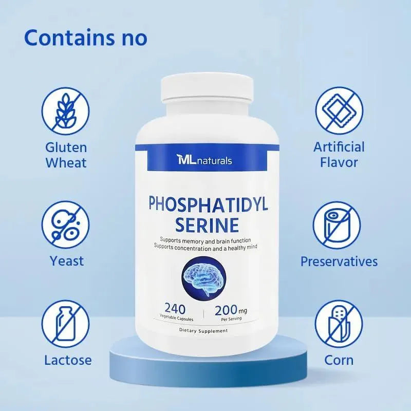 ML NATURALS - ML Naturals Phosphatidyl Serine 200Mg. 240 Capsulas - The Red Vitamin MX - Suplementos Alimenticios - {{ shop.shopifyCountryName }}