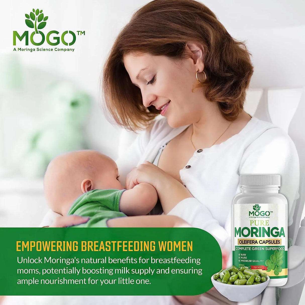 MOGO - MOGO Organic Moringa 180 Capsulas - The Red Vitamin MX - Suplementos Alimenticios - {{ shop.shopifyCountryName }}