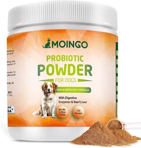 MOINGO - Moingo Probiotics Powder for Dogs 120 Servicios 120Gr. - The Red Vitamin MX - Probióticos Para Perros - {{ shop.shopifyCountryName }}