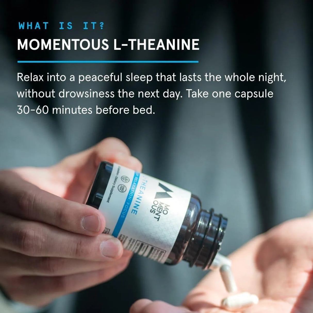 MOMENTOUS - Momentous L-Theanine 60 Capsulas - The Red Vitamin MX - Suplementos Alimenticios - {{ shop.shopifyCountryName }}