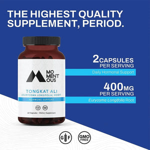 MOMENTOUS - Momentous Tongkat Ali 60 Capsulas - The Red Vitamin MX - Suplementos Alimenticios - {{ shop.shopifyCountryName }}