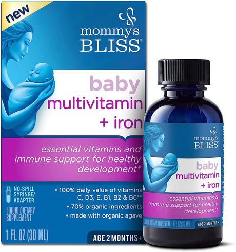 MOMMY'S BLISS - Mommy's Bliss Baby Multivitamin + Iron Liquid 30Ml. - The Red Vitamin MX - Suplementos Alimenticios - {{ shop.shopifyCountryName }}