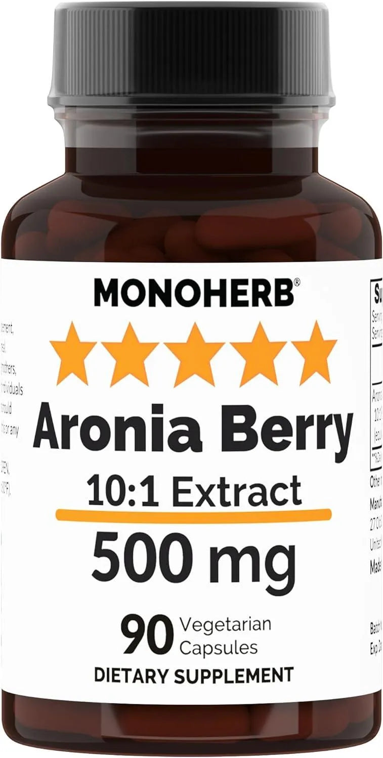 MONOHERB - Monoherb Aronia Berry Extract 500Mg. 90 Capsulas - The Red Vitamin MX - Suplementos Alimenticios - {{ shop.shopifyCountryName }}