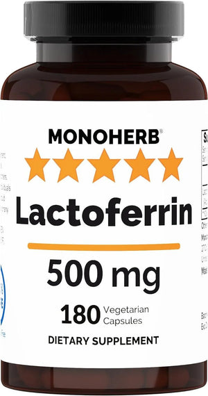 MONOHERB - Monoherb Pure Lactoferrin 500Mg. 180 Capsulas - The Red Vitamin MX - Suplementos Alimenticios - {{ shop.shopifyCountryName }}