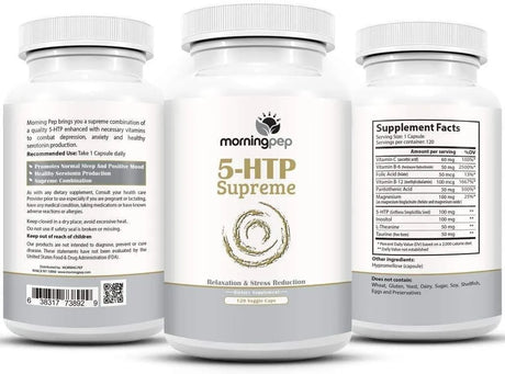 MORNING PEP - Morning Pep 5-HTP Supreme 120 Capsulas - The Red Vitamin MX - Suplementos Alimenticios - {{ shop.shopifyCountryName }}