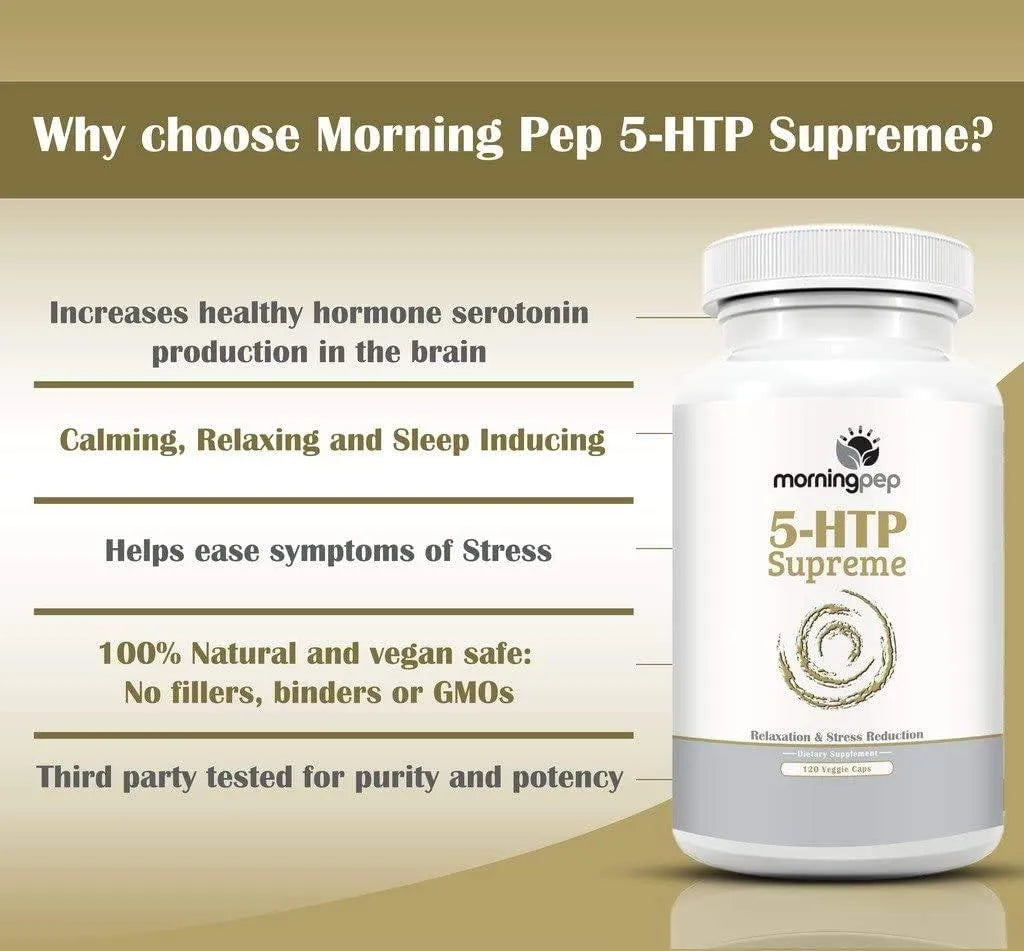 MORNING PEP - Morning Pep 5-HTP Supreme 120 Capsulas - The Red Vitamin MX - Suplementos Alimenticios - {{ shop.shopifyCountryName }}