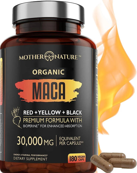 MOTHER NATURE - Mother Nature Maca Root 30,000Mg. 180 Capsulas - The Red Vitamin MX - Suplementos Alimenticios - {{ shop.shopifyCountryName }}