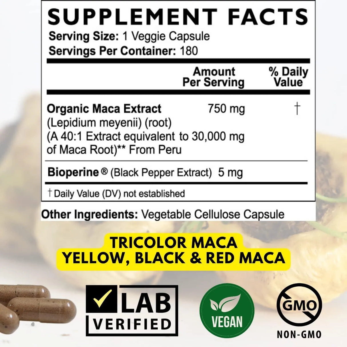 MOTHER NATURE - Mother Nature Maca Root 30,000Mg. 180 Capsulas - The Red Vitamin MX - Suplementos Alimenticios - {{ shop.shopifyCountryName }}