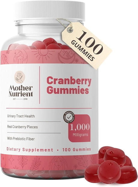 MOTHER NUTRIENT - Mother Nutrient Cranberry Gummies 1000Mg. 100 Gomitas - The Red Vitamin MX - Suplementos Alimenticios - {{ shop.shopifyCountryName }}